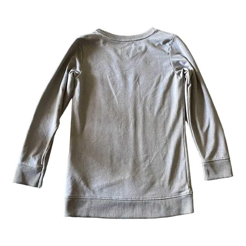 NIKE-GIRLS SIZE 5/6-GRAY AND PINK DRI FIT TOP